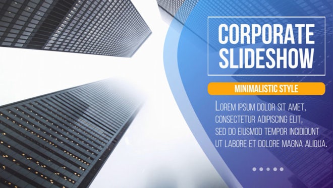 template after effects corporate presentation