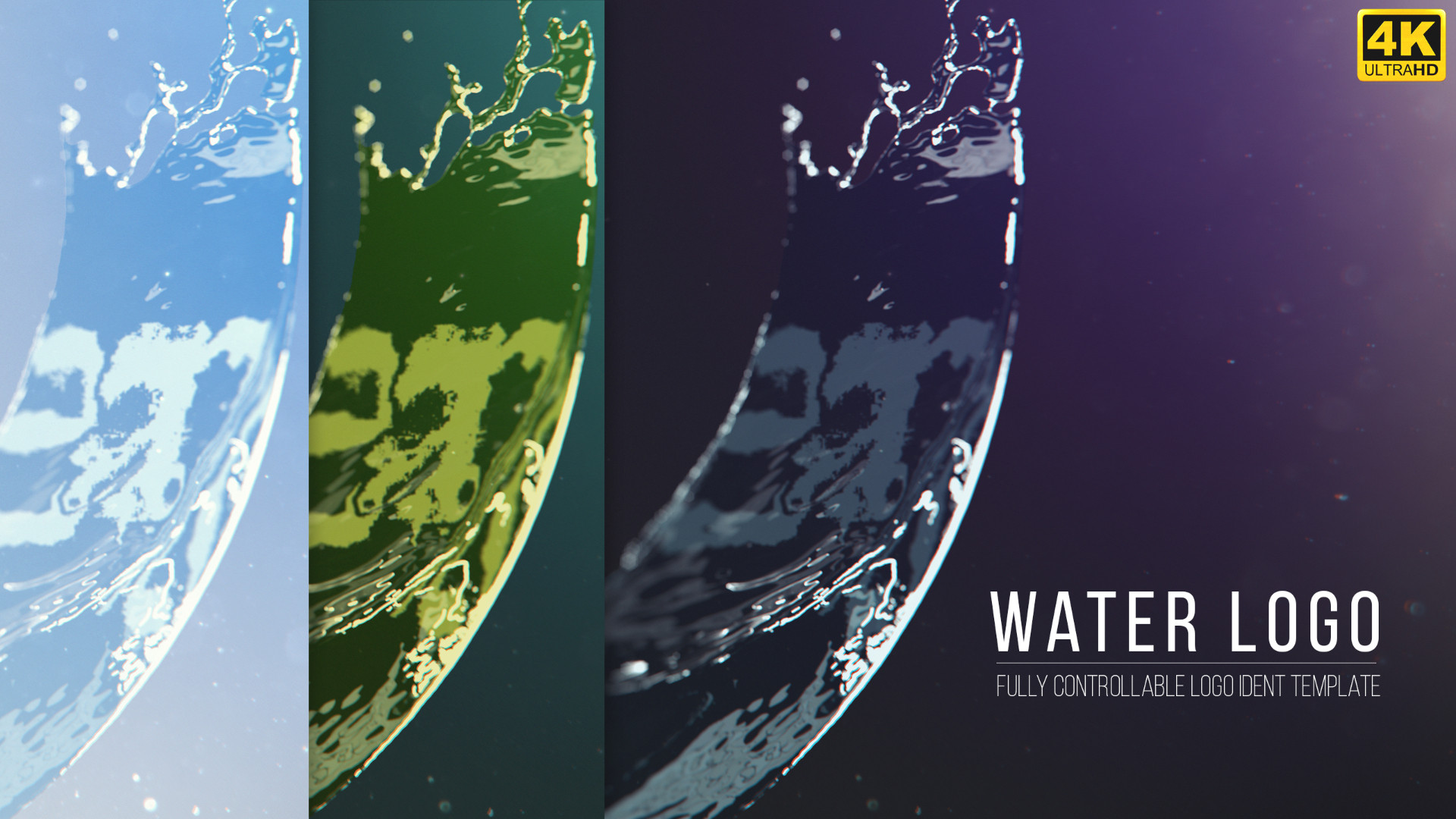 water logo after effects free download