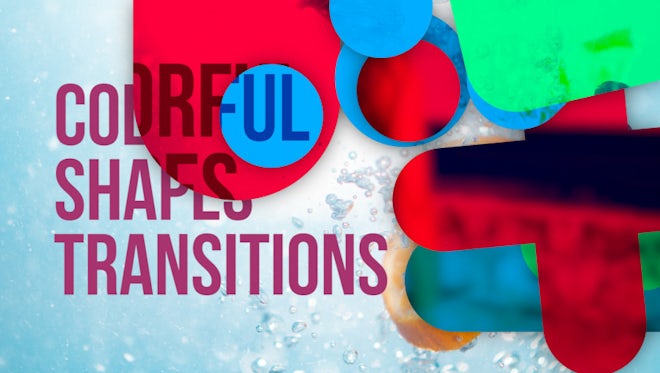 Colorful Shapes Transitions: Premiere Pro Templates