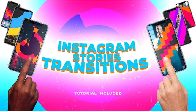 Instagram Stories Transitions: After Effects Templates