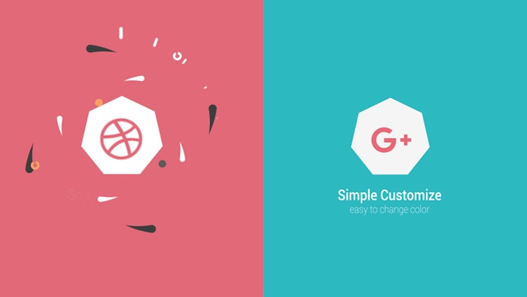 Flat Logo Reveal: After Effects Templates