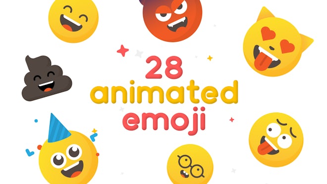 28 Animated Emoji - After Effects Templates | Motion Array