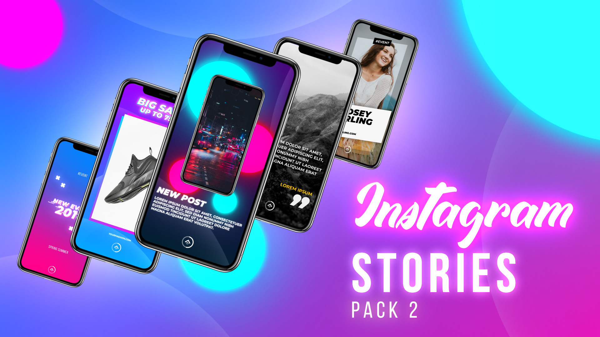 Instagram Stories Pack 2 - Motion Graphics Templates | Motion Array