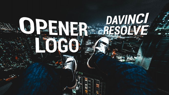 Opener logo: DaVinci Resolve Templates