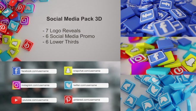 Social Media Promo Bundle 3D: After Effects Templates