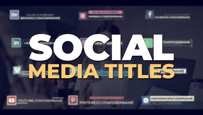 Social Media Titles: Premiere Pro Templates