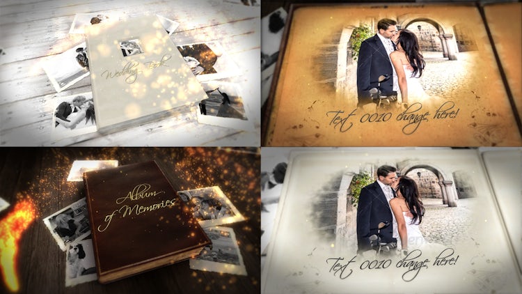 Album of Memories and Wedding Book Bundle: After Effects Templates