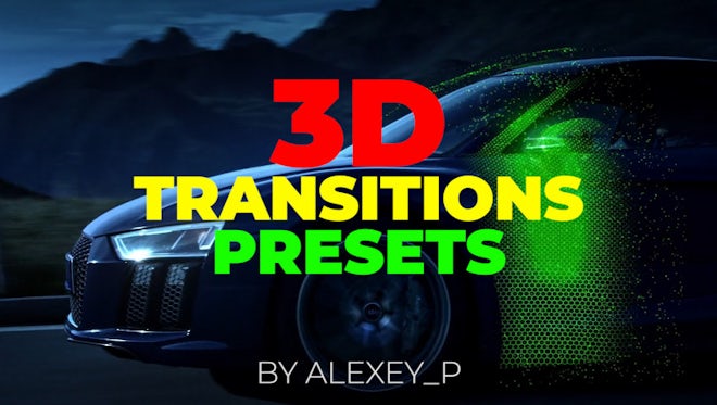 3D Transitions Presets: Premiere Pro Presets