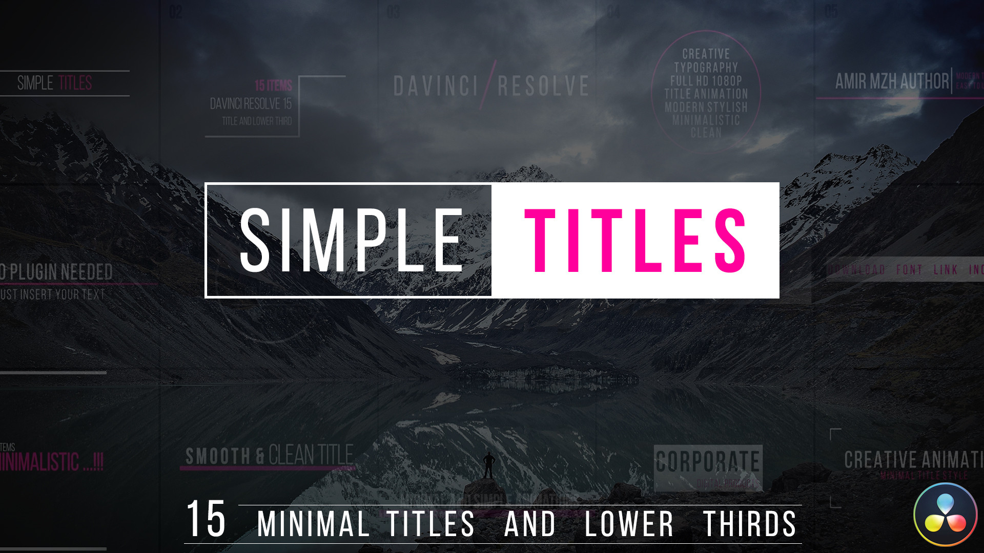 Simple Titles Davinci Resolve Templates Motion Array