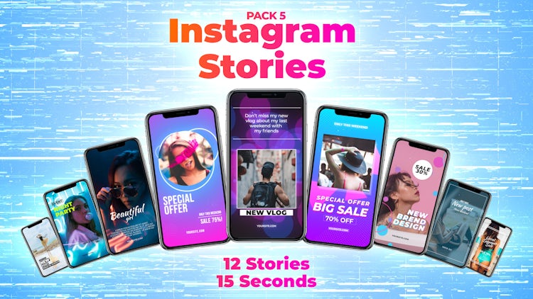 Instagram Stories Pack 5: After Effects Templates