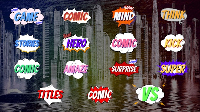 Comic Titles - After Effects Templates