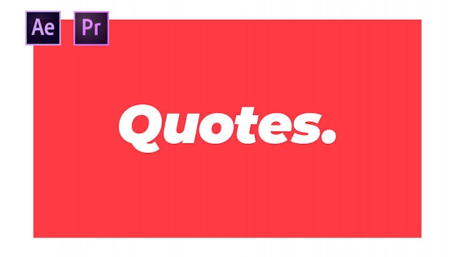 Quotes: Motion Graphics Templates