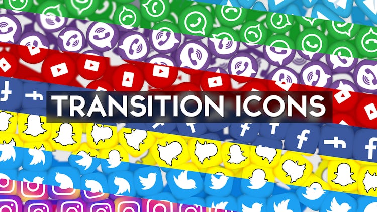 Social Icon Transition Pack: After Effects Templates