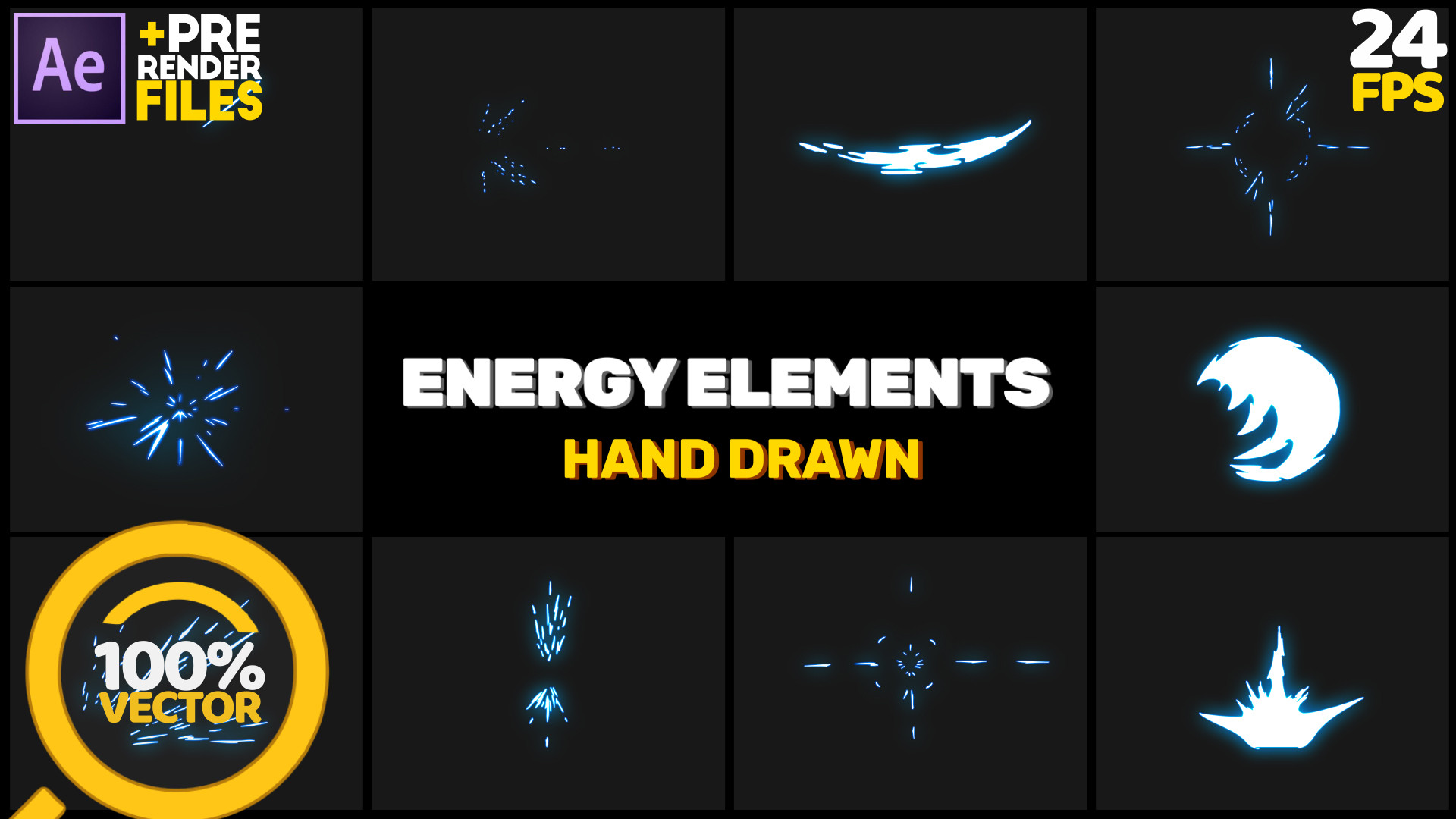 energy explosion elements after effects download