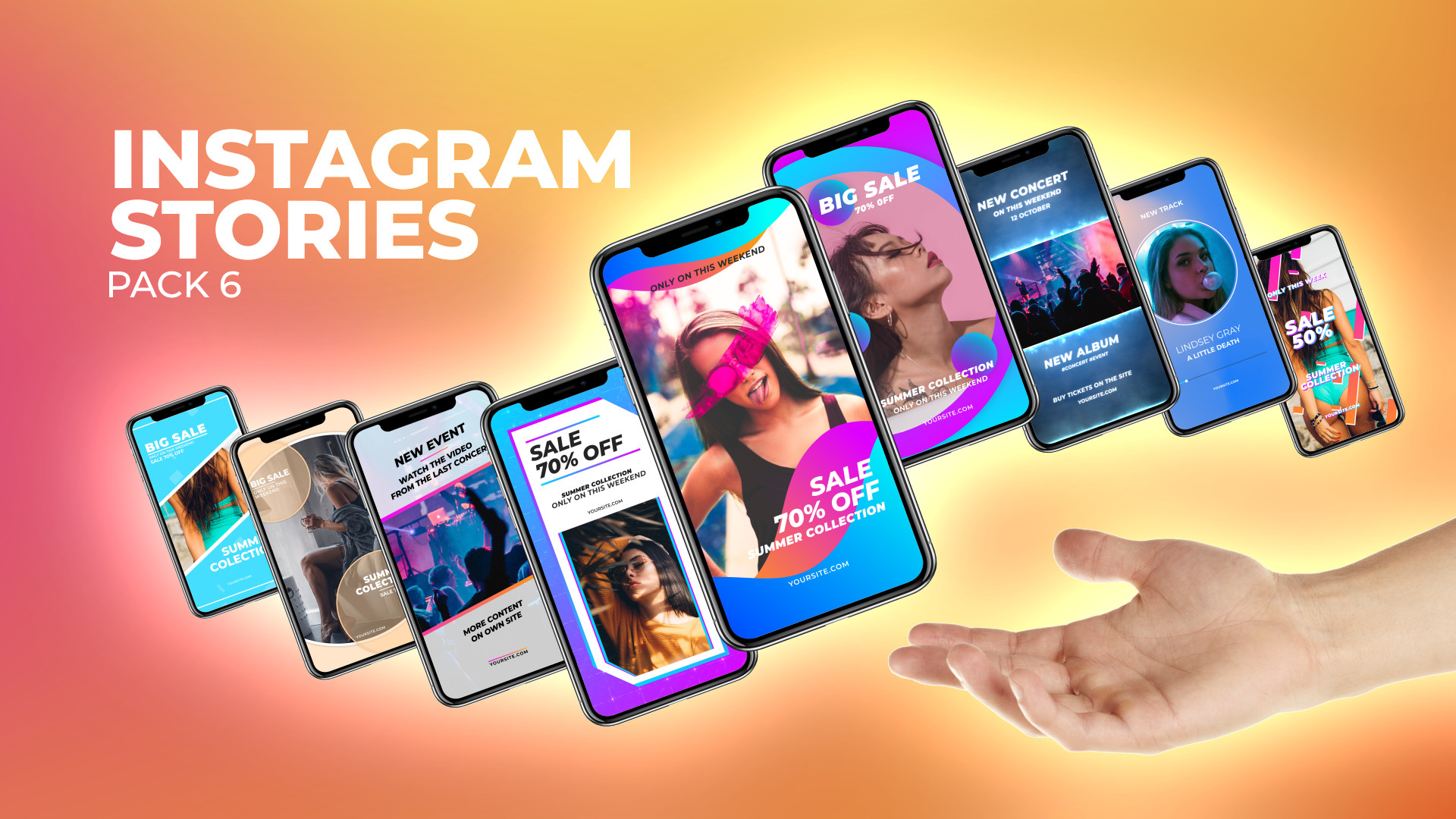 Stories Pack. After Effects Instagram stories Template. 3d titles stories Instagram after Effects. Packed stories
