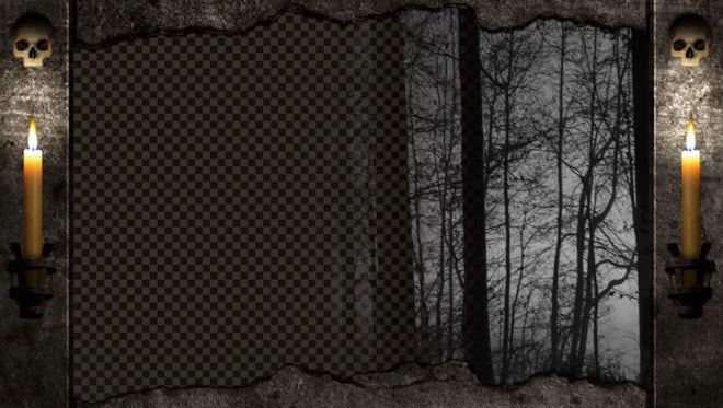 Halloween Tombstone Frame Animation Pack: Stock Motion Graphics