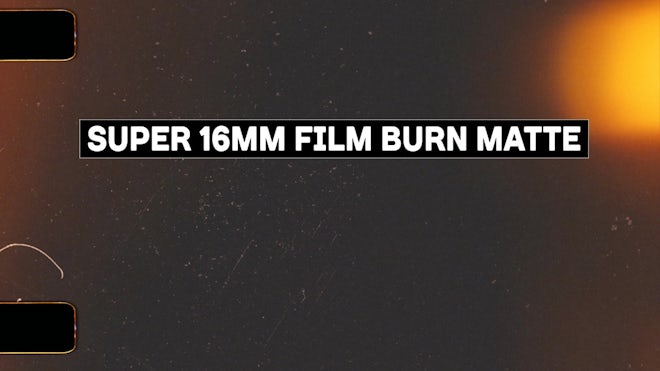 Super 8 and 16mm film burns 