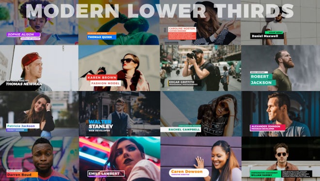 Lower Thirds: After Effects Templates