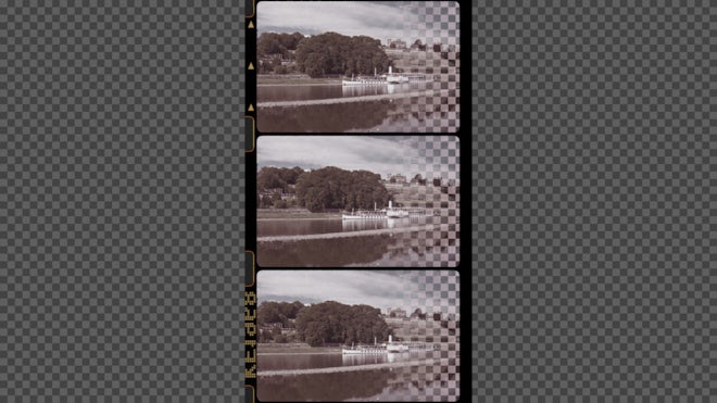 Vertical Super 8mm Film Burn Overlay - Stock Motion Graphics