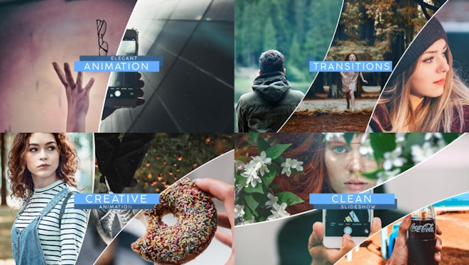 Clean Slideshow: After Effects Templates