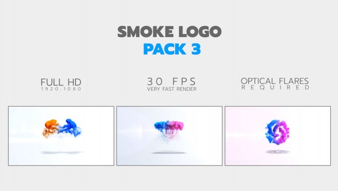 Smoke Logo Pack: After Effects Templates