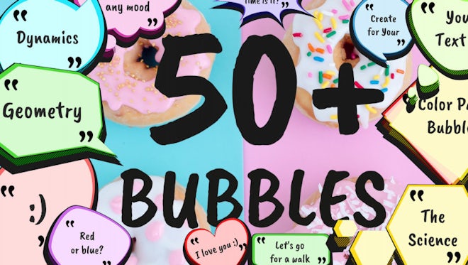 Cartoon Speech Bubbles Pack: After Effects Templates