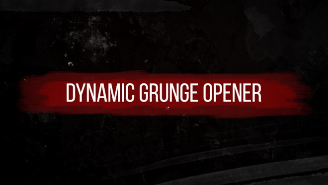 Dynamic Grunge Opener: After Effects Templates