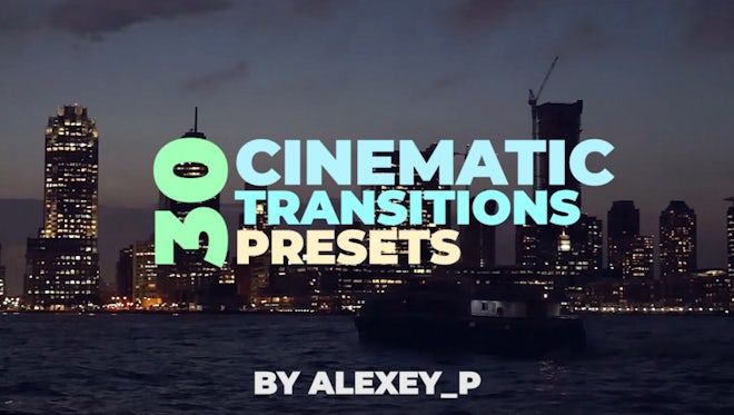 Cinematic Transitions Presets: Premiere Pro Presets