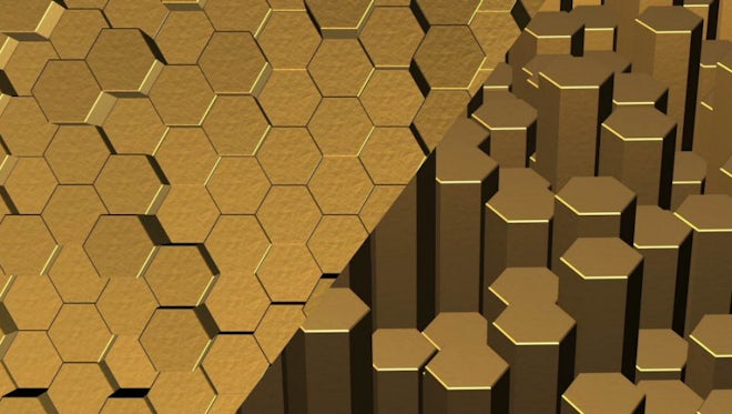 Gold Hexagons Pack: Stock Motion Graphics