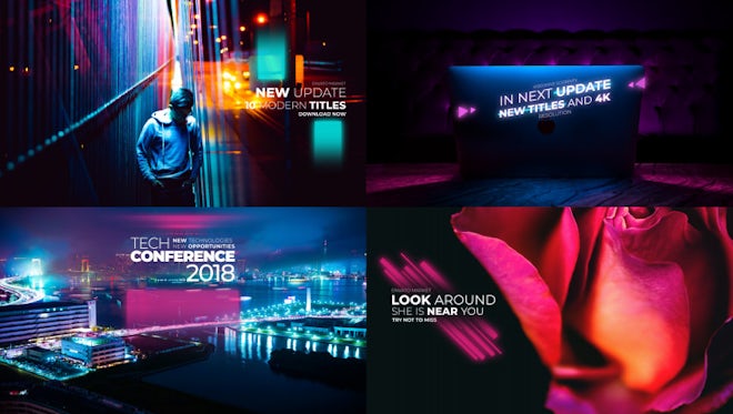 Big Glitch Titles: After Effects Templates