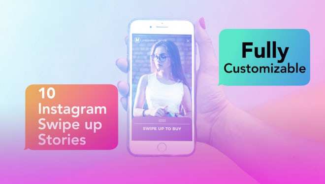 Instagram Swipe Up Stories: After Effects Templates