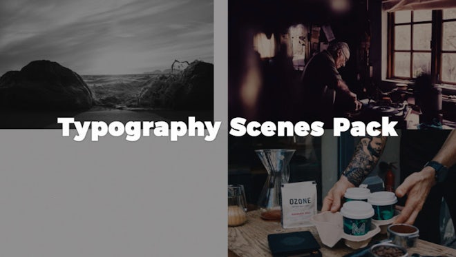 Typography Scenes Pack: After Effects Templates