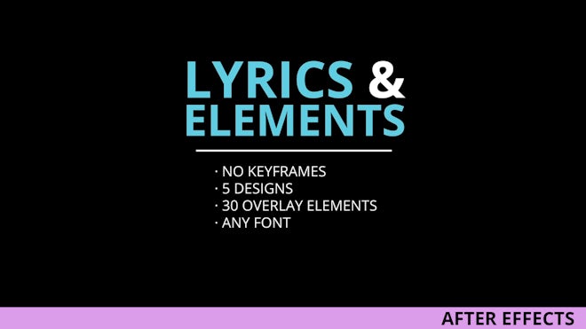 Lyrics Animated Text - After Effects Templates | Motion Array