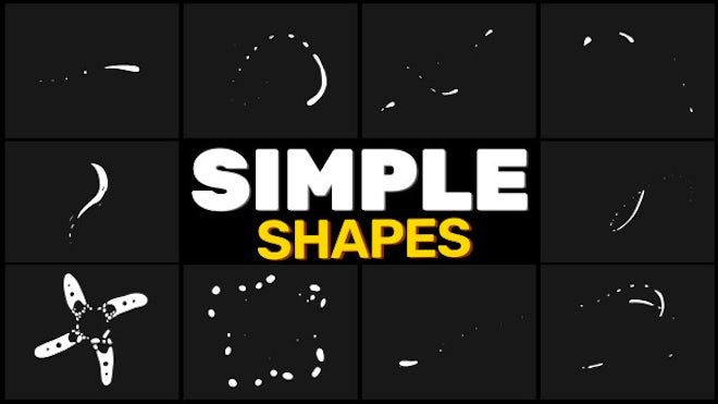 Simple Shape Elements - Stock Motion Graphics