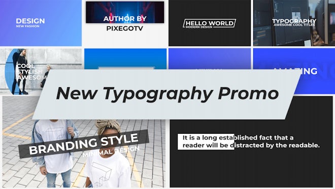 New Typography / Promo: After Effects Templates