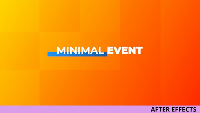 Minimal Event - After Effects Templates | Motion Array