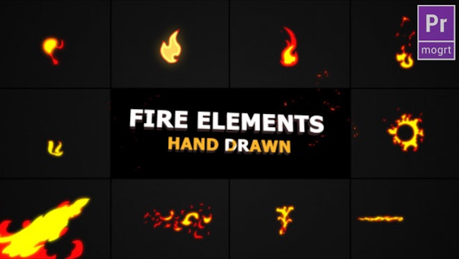 Flash FX Fire Elements - Motion Graphics Templates | Motion Array