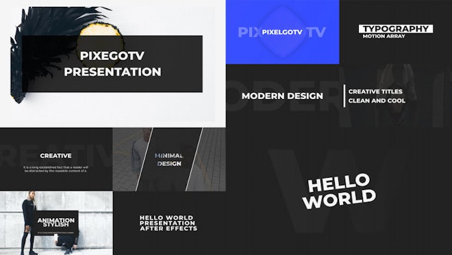 Typography Intro: After Effects Templates