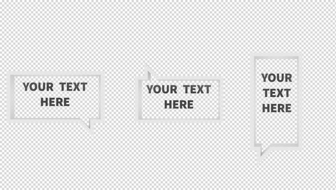 3D Dialogue Rectangles: After Effects Templates