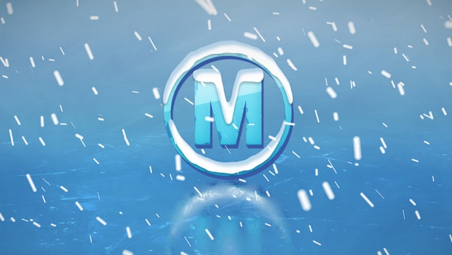 Ice Snow Christmas Text Opener: After Effects Templates