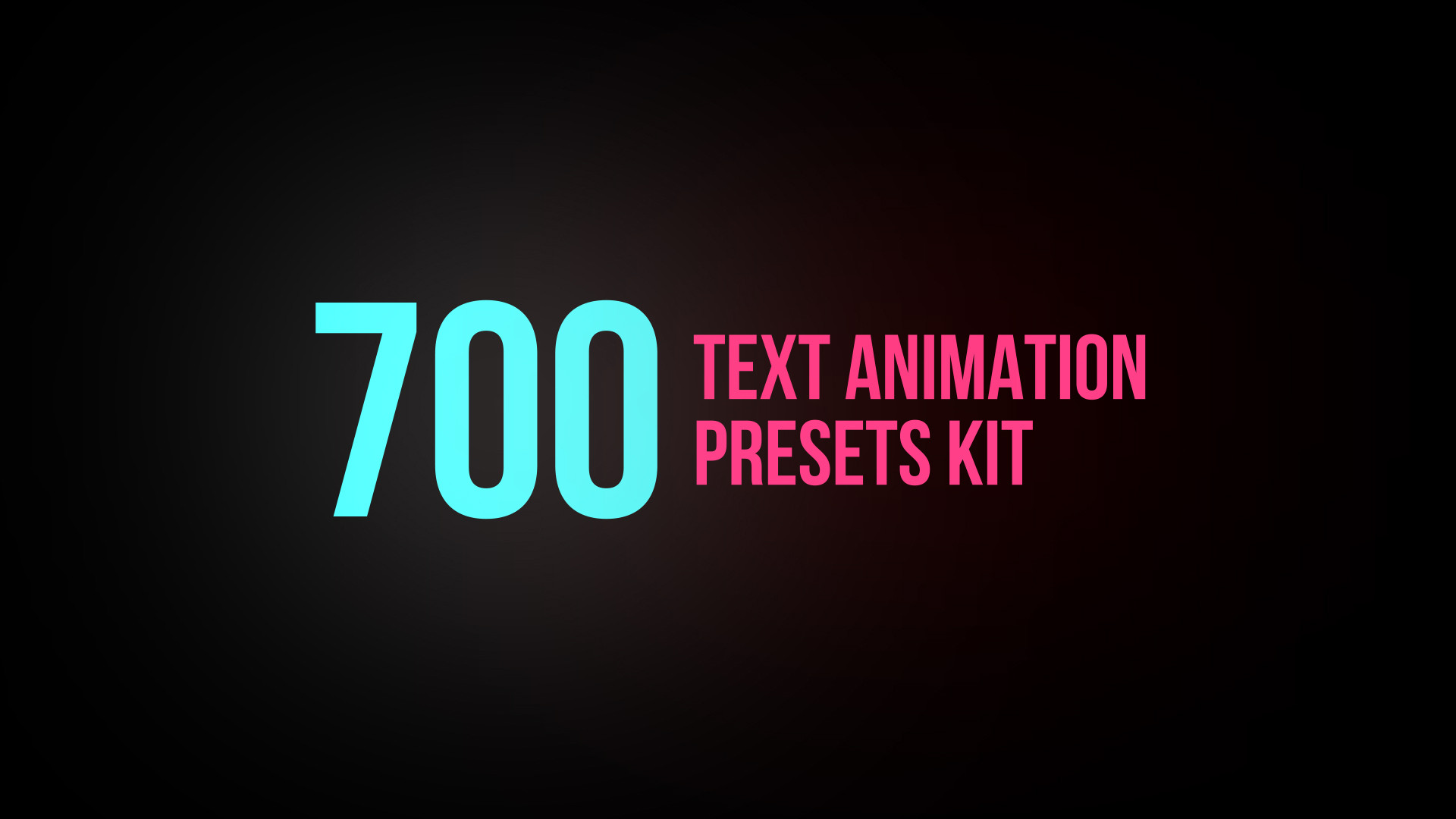 Text Animation Presets After Effects