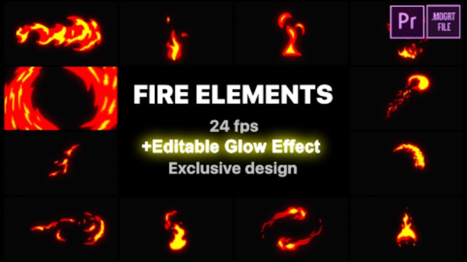 Cartoon Fire Transitions  FCPX, Elements ft. 2d & animation