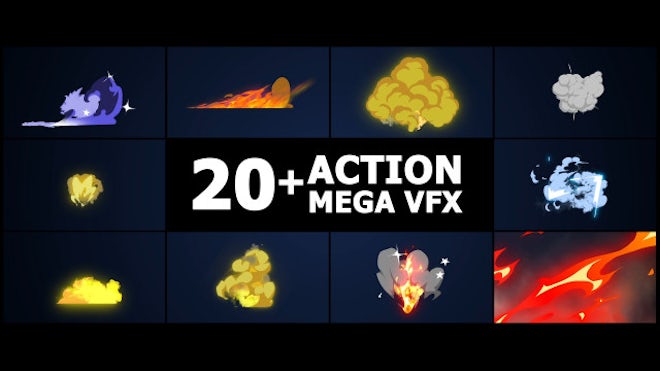 Cartoon Explosion Elements - After Effects Templates | Motion Array