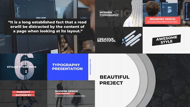 Unique Typography: After Effects Templates