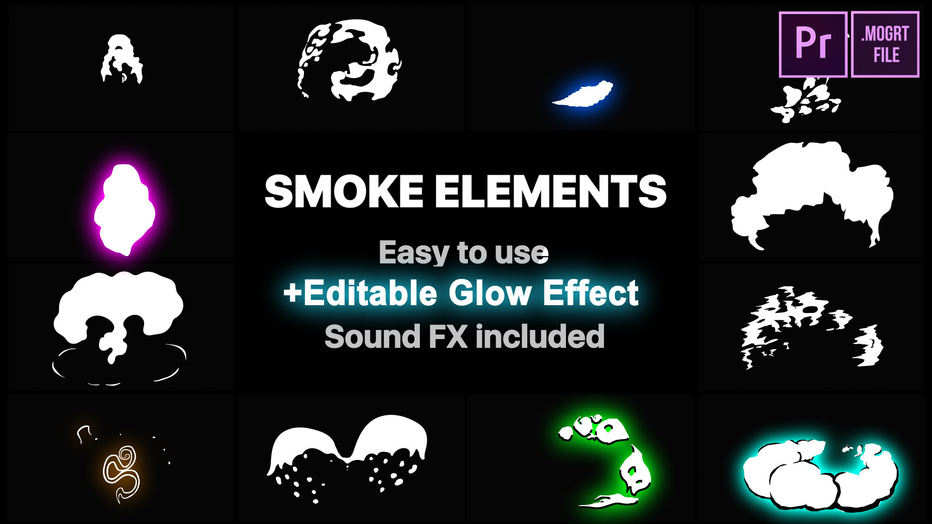 2DFX Smoke Elements - Motion Graphics Templates | Motion Array