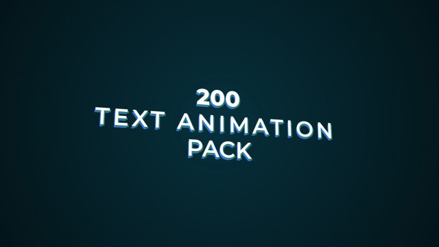 after effects text animation pack