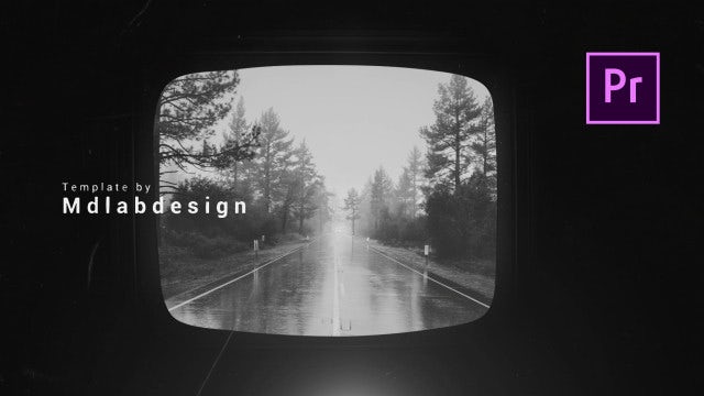 Vintage TV Slideshow: Premiere Pro Templates