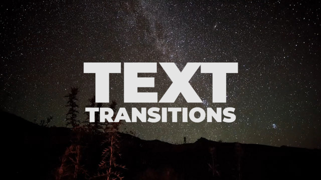 transition text premiere pro