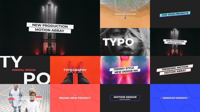Typography Pack: Premiere Pro Templates