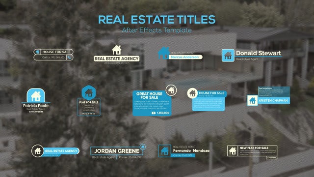 Real Estate Titles: After Effects Templates